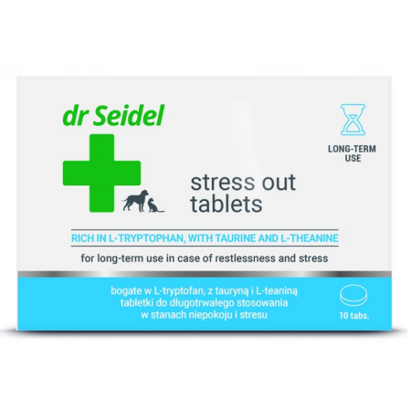 STRESS OUT preparat uspokajający w tabletkach dla psów i kotów 10 tabletek